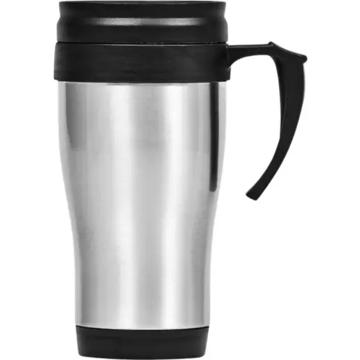 Arabica Stainless Steel & Plastic Double-Wall Mug Unbranded